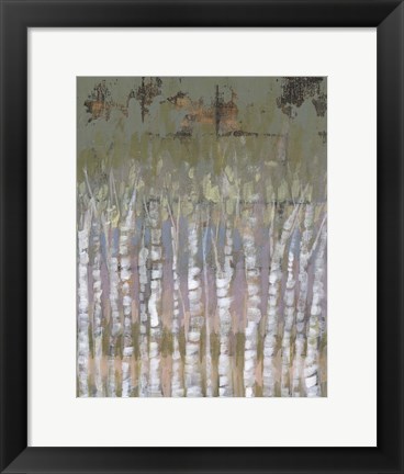 Framed Pastel Birchline II Print