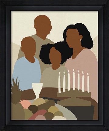 Framed Joyous Kwanzaa I Print