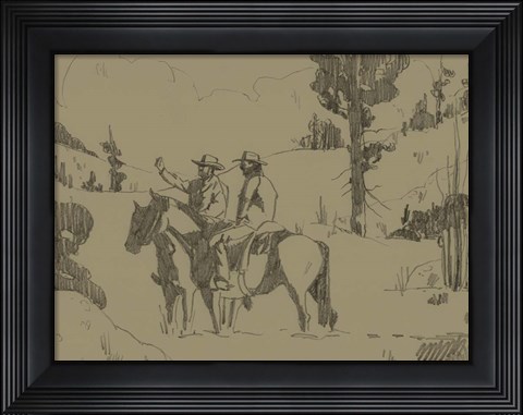Framed High in the Hills II Print