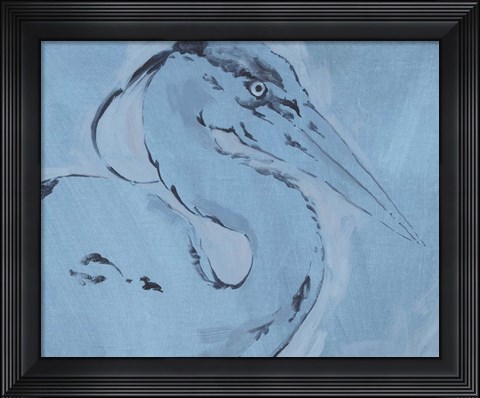 Framed James River Heron I Print