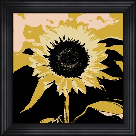 Framed Pop Art Sunflower IV Print