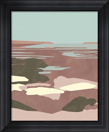 Framed Saltwater Sea I Print