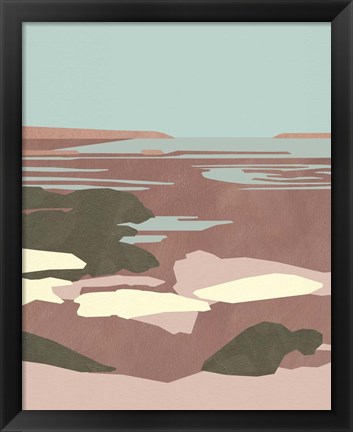 Framed Saltwater Sea I Print