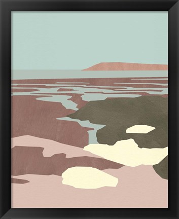 Framed Saltwater Sea II Print