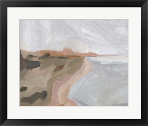 Framed Autumn Coastline II Print