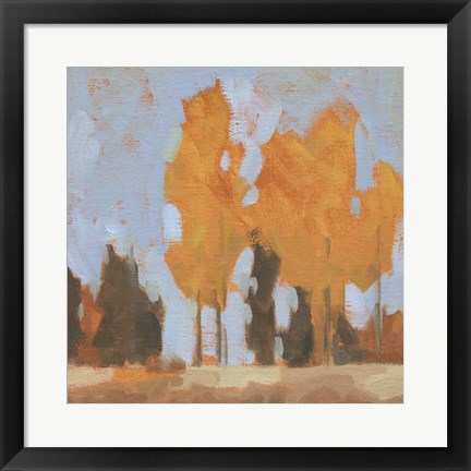 Framed Golden Seasons I Print