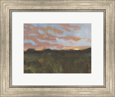 Framed Sunset in Taos I Print