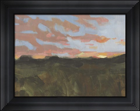 Framed Sunset in Taos I Print