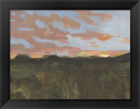 Framed Sunset in Taos I Print