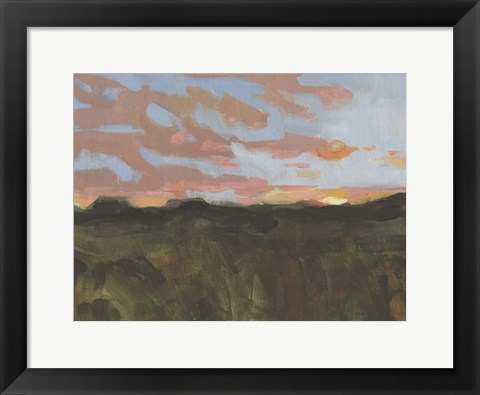 Framed Sunset in Taos I Print