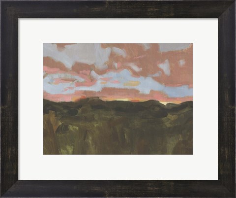 Framed Sunset in Taos II Print