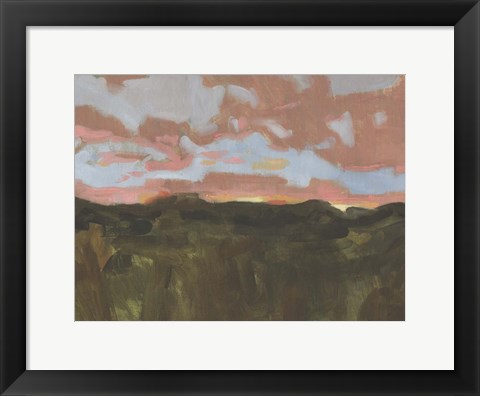 Framed Sunset in Taos II Print