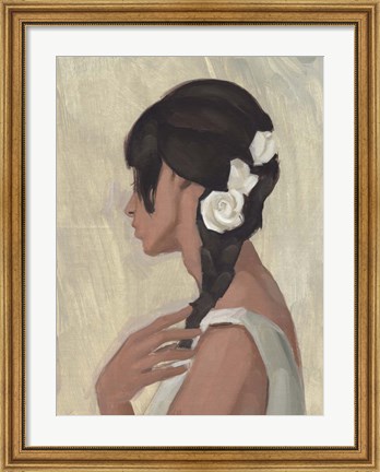 Framed Female Portrait II Print