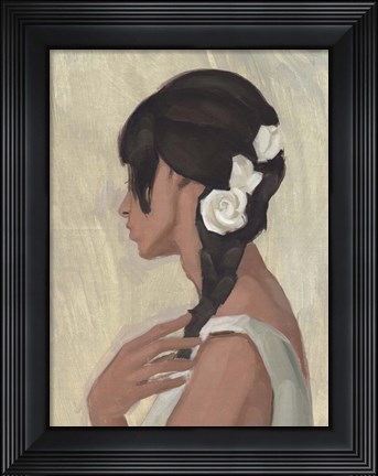 Framed Female Portrait II Print