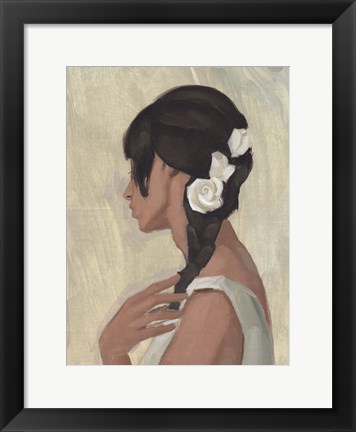 Framed Female Portrait II Print