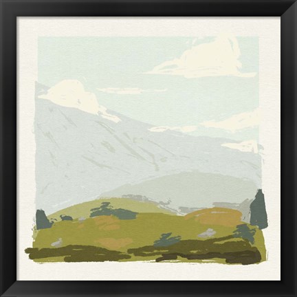 Framed Alpine Ascent I Print