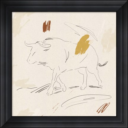Framed Big Bull II Print