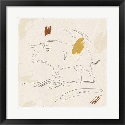 Framed Big Bull II Print