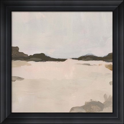 Framed Misty Horizon Line I Print