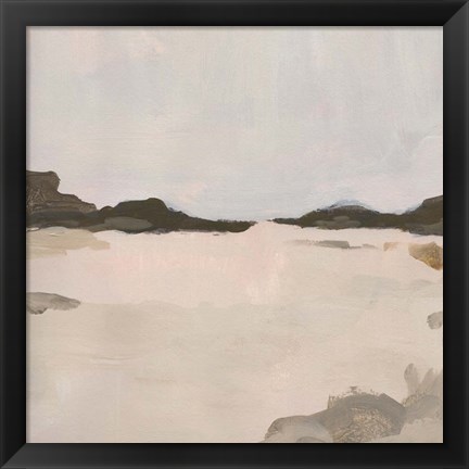 Framed Misty Horizon Line I Print