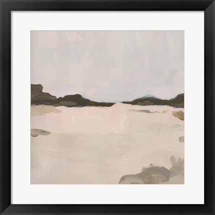 Framed Misty Horizon Line I Print