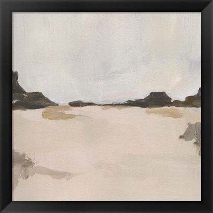 Framed Misty Horizon Line II Print