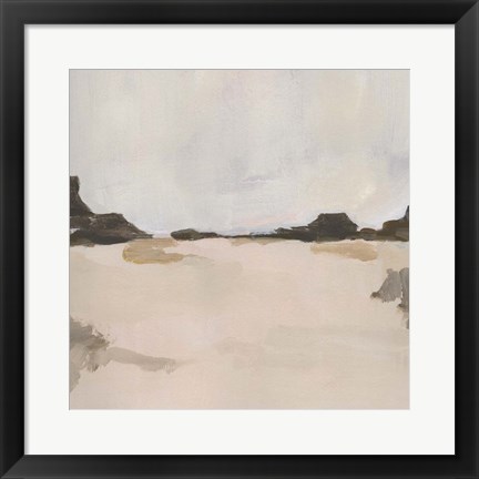 Framed Misty Horizon Line II Print