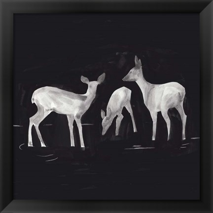 Framed Sophisticated Whitetail I Print