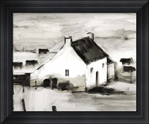 Framed English Farmhouse II Print