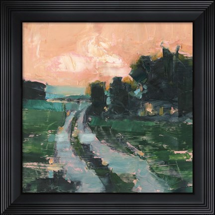 Framed Coral Sunset II Print