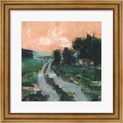 Framed Coral Sunset II Print