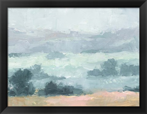 Framed Pastel Valley I Print