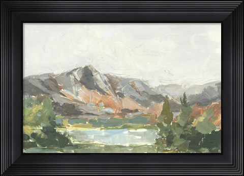 Framed Rusty Mountains I Print