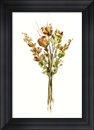Framed Autumn Roses I Print
