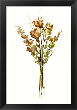 Framed Autumn Roses I Print