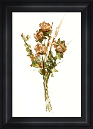 Framed Autumn Roses II Print