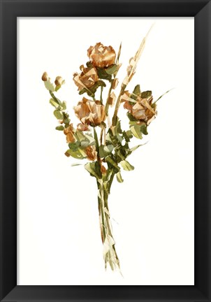 Framed Autumn Roses II Print