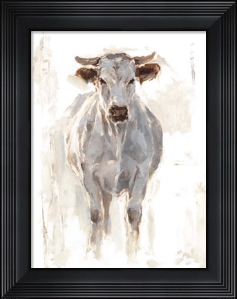 Framed Sunlit Cows I Print