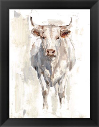 Framed Sunlit Cows II Print