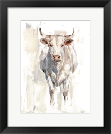 Framed Sunlit Cows II Print