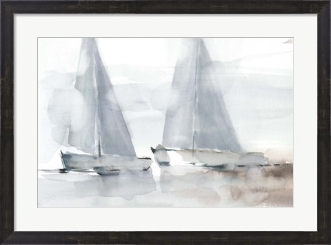Framed Misty Sails I Print