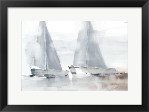 Framed Misty Sails I Print