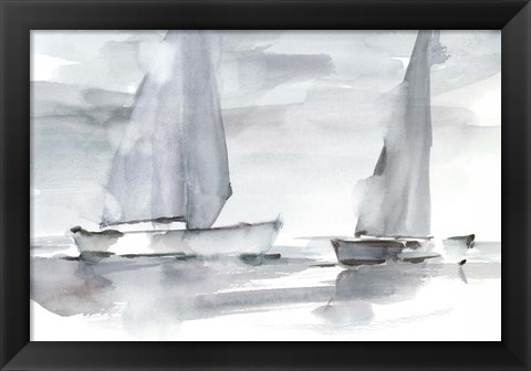 Framed Misty Sails II Print