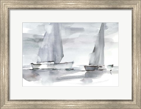 Framed Misty Sails II Print