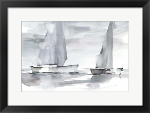 Framed Misty Sails II Print