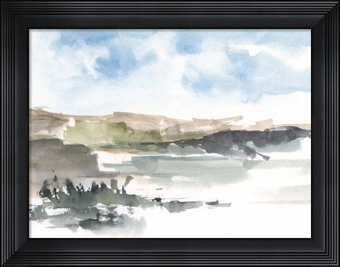 Framed Western Lake Study I Print