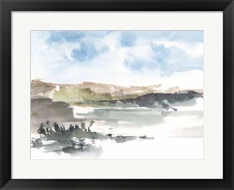 Framed Western Lake Study I Print