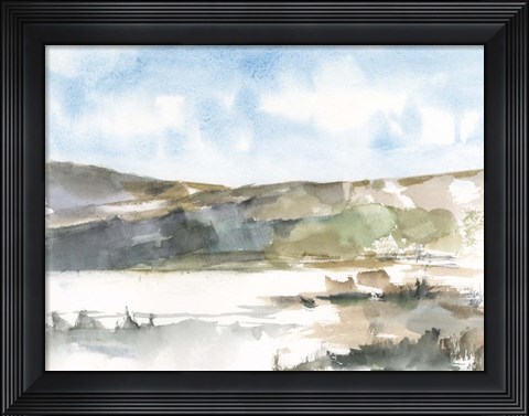 Framed Western Lake Study II Print