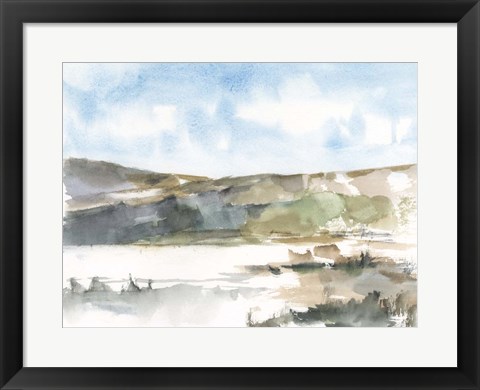 Framed Western Lake Study II Print