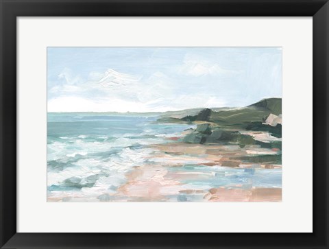 Framed Coral Sand Beaches I Print